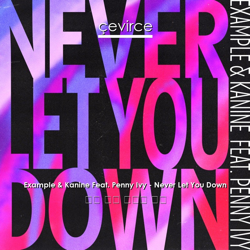 Example & Kanine Feat. Penny Ivy – Never Let You Down 英語 歌詞 中國人 翻譯