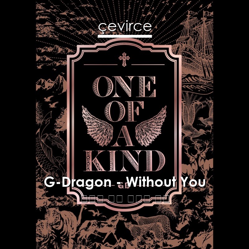 G-Dragon – Without You 韓國人 歌詞 中國人 翻譯