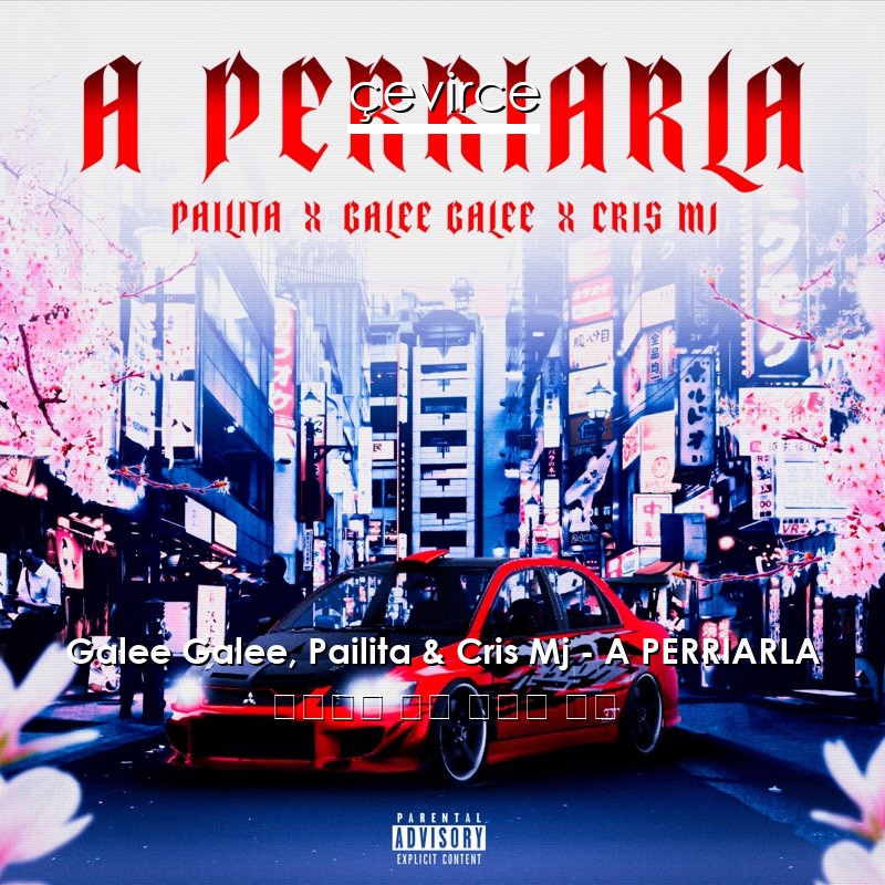 Galee Galee, Pailita & Cris Mj – A PERRIARLA 西班牙語 歌詞 中國人 翻譯