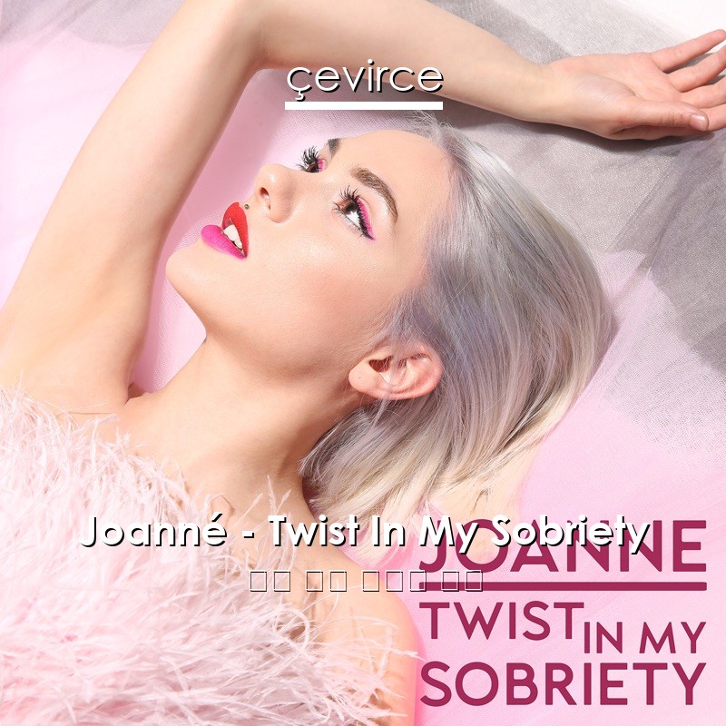 Joanné – Twist In My Sobriety 英語 歌詞 中國人 翻譯