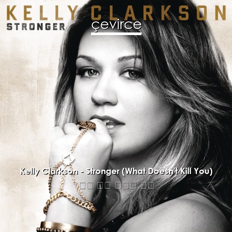 Kelly Clarkson – Stronger (What Doesn’t Kill You) 英語 歌詞 中國人 翻譯