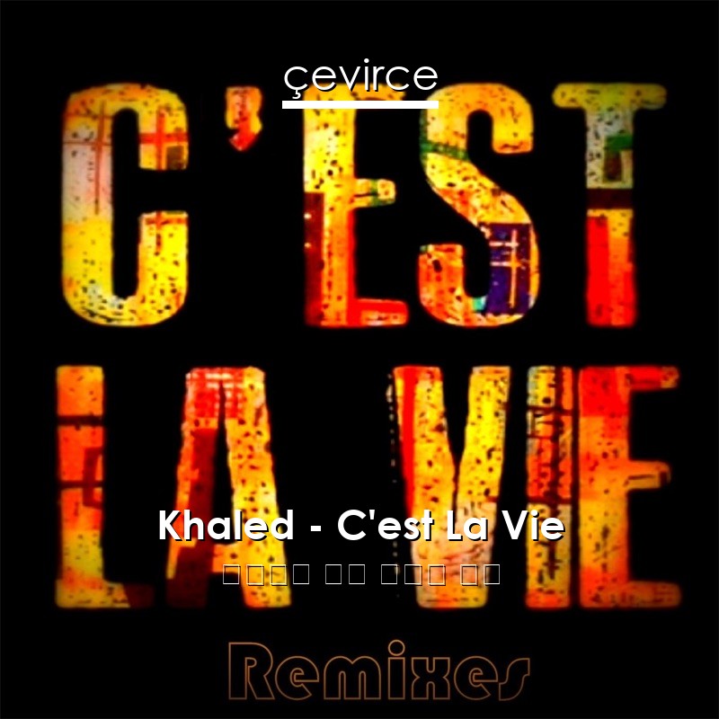 Khaled – C’est La Vie 馬爾加什 歌詞 中國人 翻譯