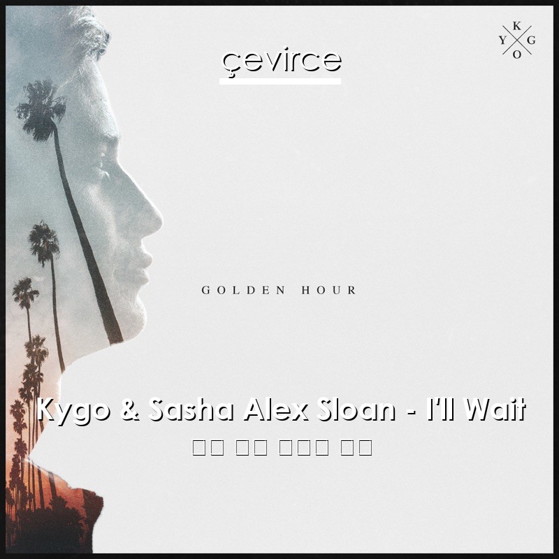 Kygo & Sasha Alex Sloan – I’ll Wait 英語 歌詞 中國人 翻譯