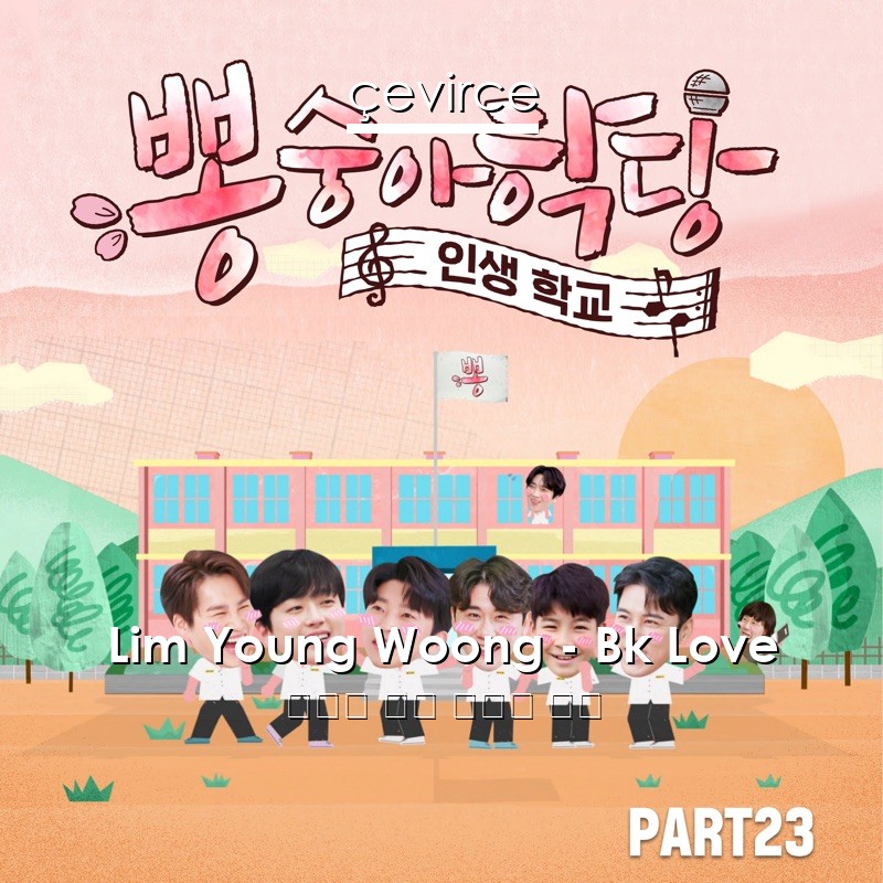 Lim Young Woong – Bk Love 韓國人 歌詞 中國人 翻譯