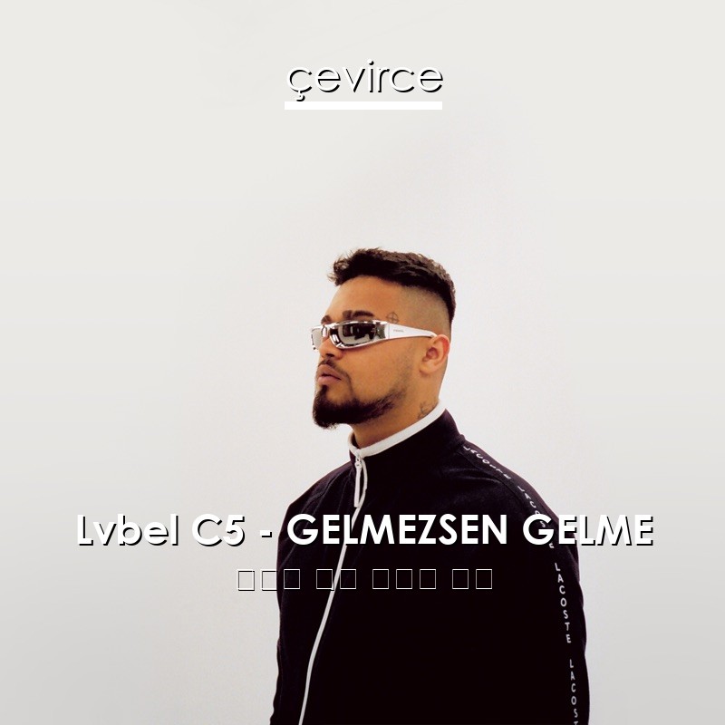 Lvbel C5 – GELMEZSEN GELME 土耳其 歌詞 中國人 翻譯