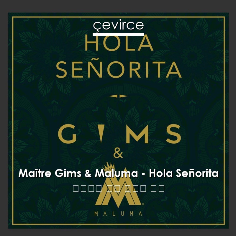 Maître Gims & Maluma – Hola Señorita 西班牙語 歌詞 中國人 翻譯