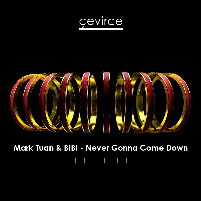 Mark Tuan & BIBI – Never Gonna Come Down 英語 歌詞 中國人 翻譯