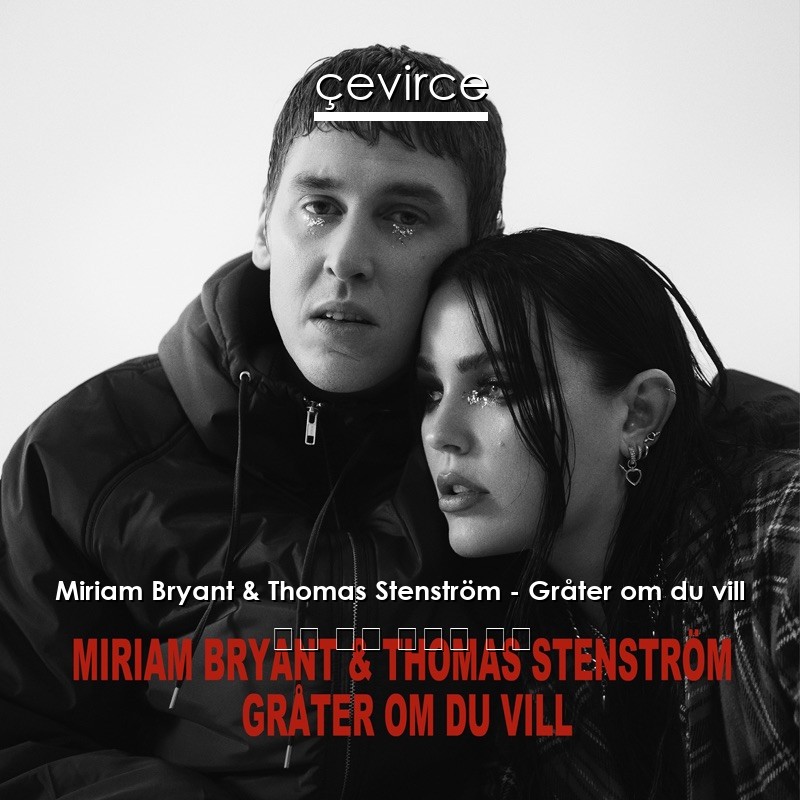 Miriam Bryant & Thomas Stenström – Gråter om du vill 瑞典 歌詞 中國人 翻譯