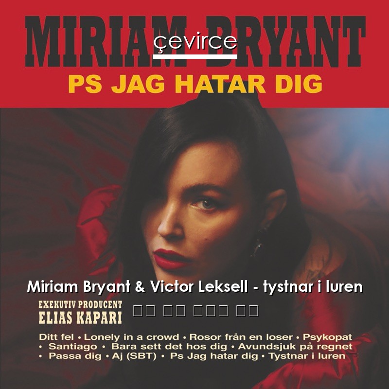 Miriam Bryant & Victor Leksell – tystnar i luren 瑞典 歌詞 中國人 翻譯