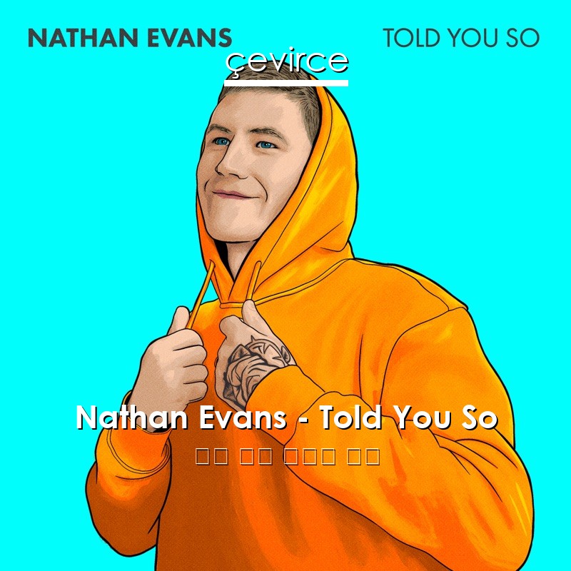 Nathan Evans – Told You So 英語 歌詞 中國人 翻譯