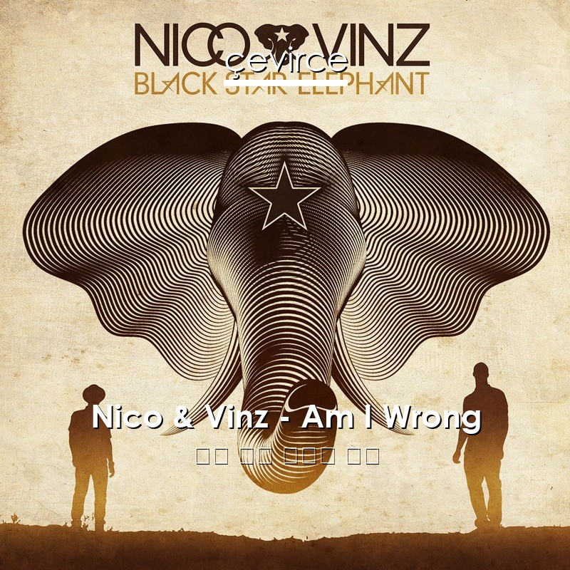 Nico & Vinz – Am I Wrong 英語 歌詞 中國人 翻譯