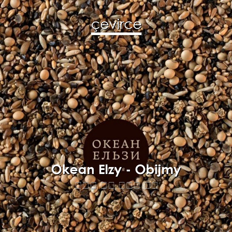 Okean Elzy – Obijmy 烏克蘭 歌詞 中國人 翻譯