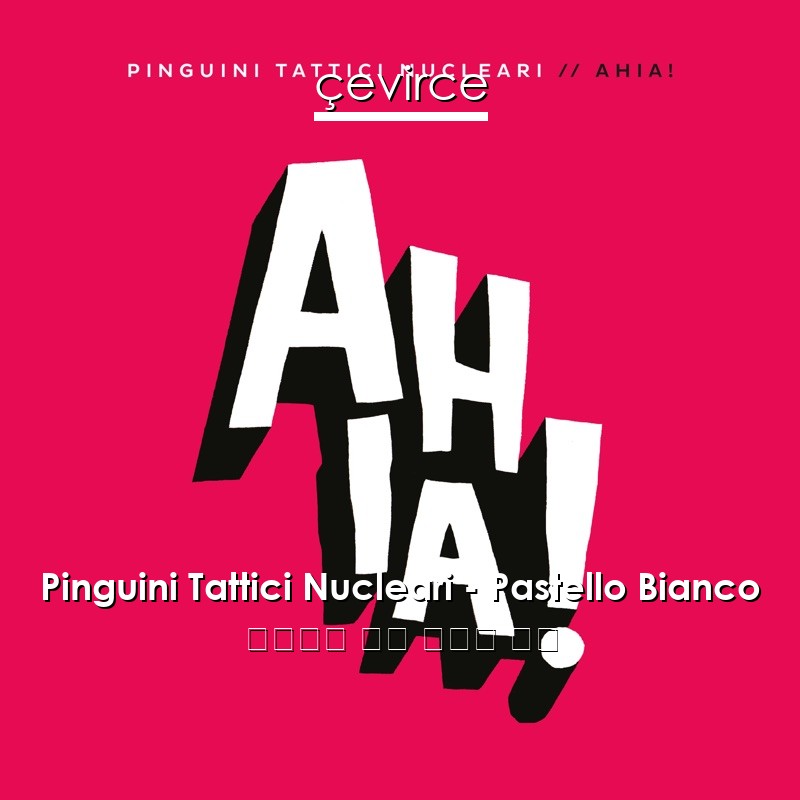 Pinguini Tattici Nucleari – Pastello Bianco 意大利語 歌詞 中國人 翻譯