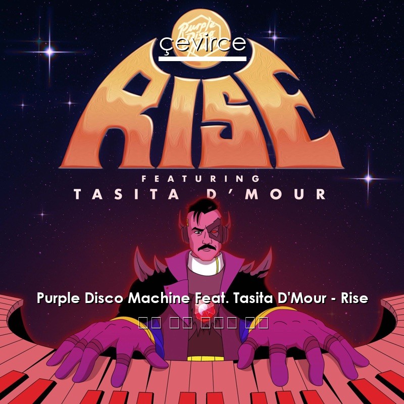 Purple Disco Machine Feat. Tasita D’Mour – Rise 英語 歌詞 中國人 翻譯