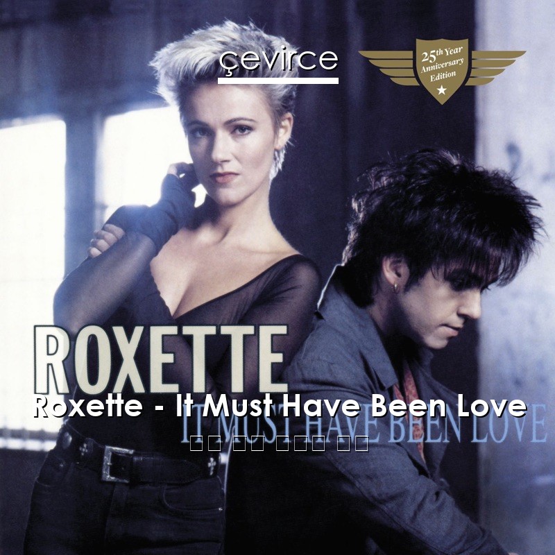 Roxette – It Must Have Been Love 英語 歌詞 中國人 翻譯