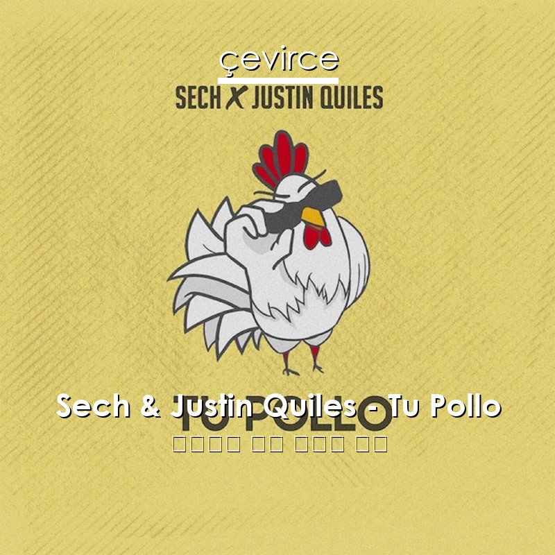 Sech & Justin Quiles – Tu Pollo 西班牙語 歌詞 中國人 翻譯