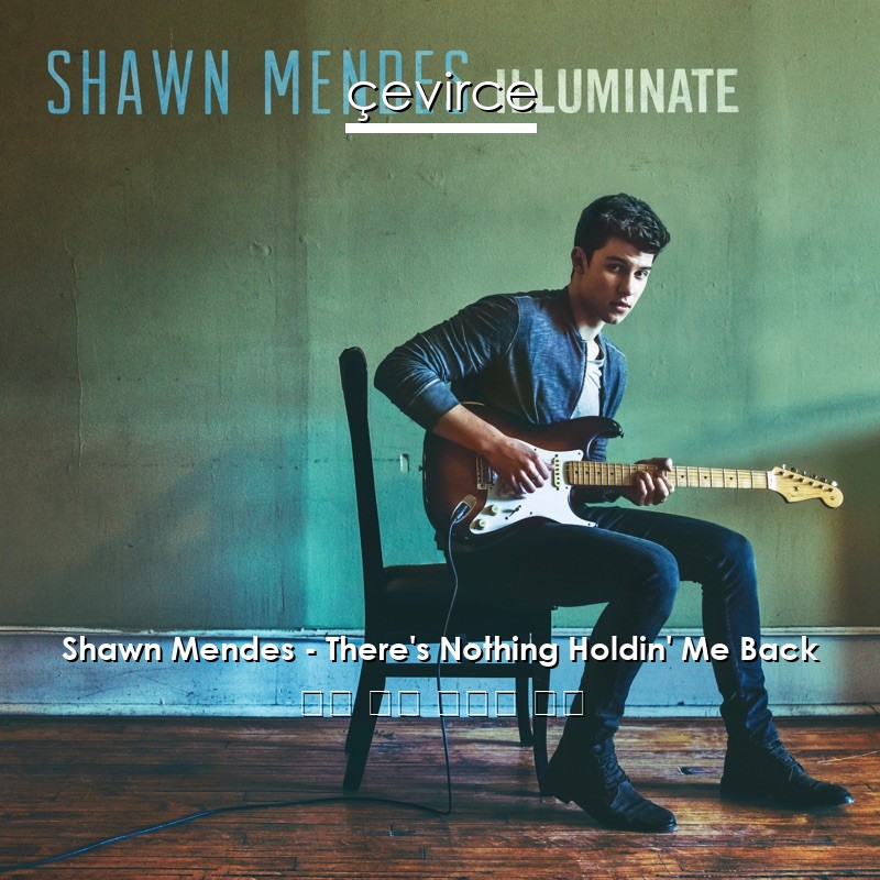 Shawn Mendes – There’s Nothing Holdin’ Me Back 英語 歌詞 中國人 翻譯