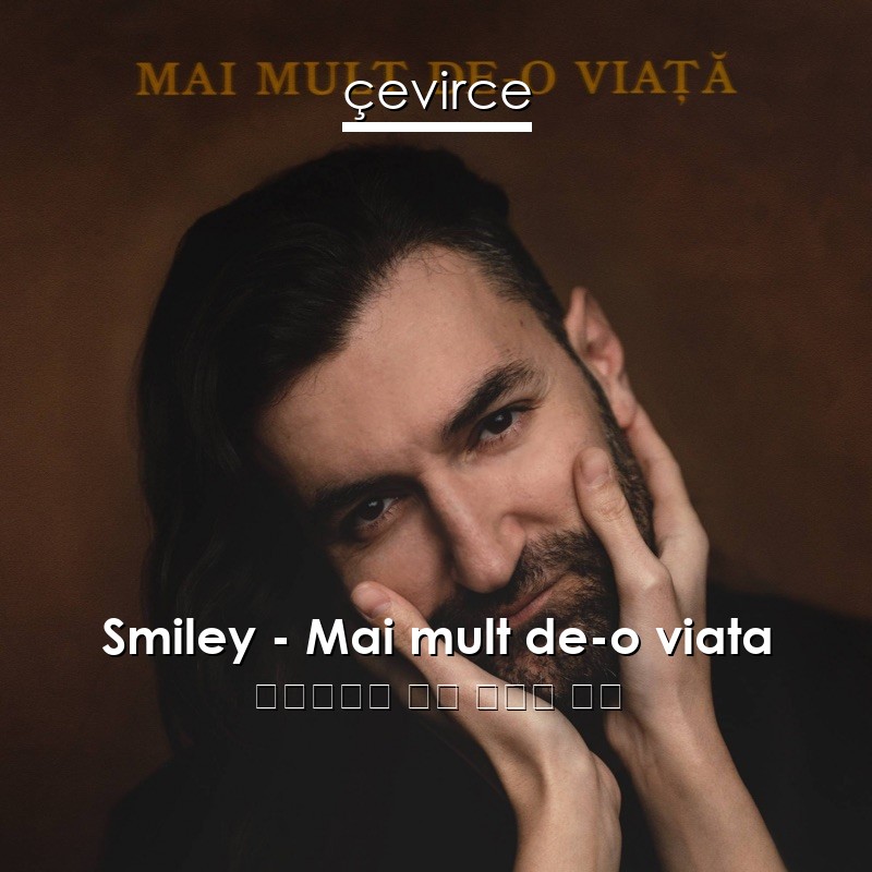 Smiley – Mai mult de-o viata 羅馬尼亞語 歌詞 中國人 翻譯