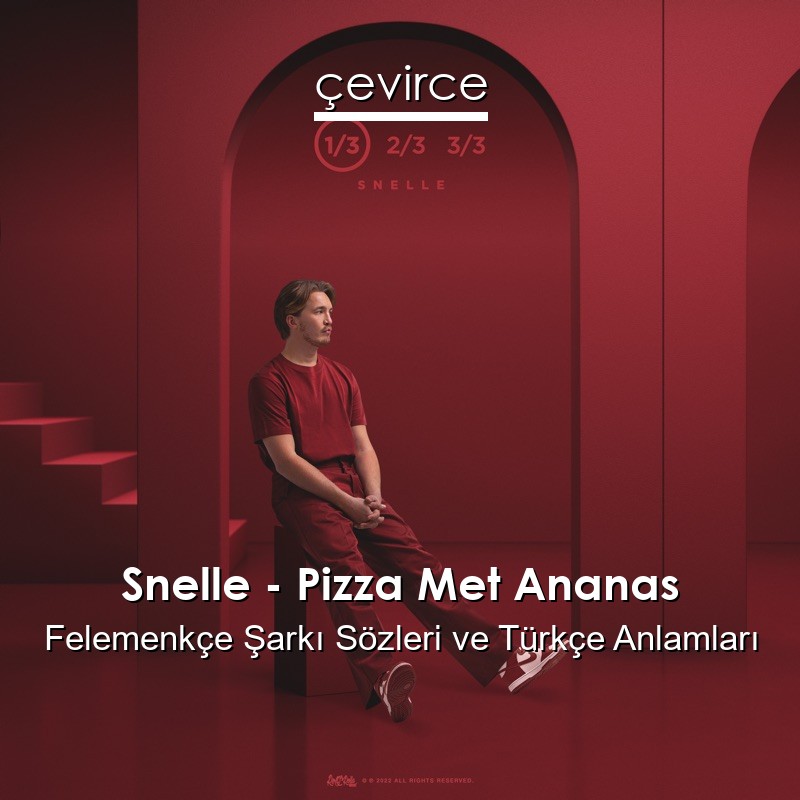 Snelle – Pizza Met Ananas Felemenkçe Şarkı Sözleri Türkçe Anlamları