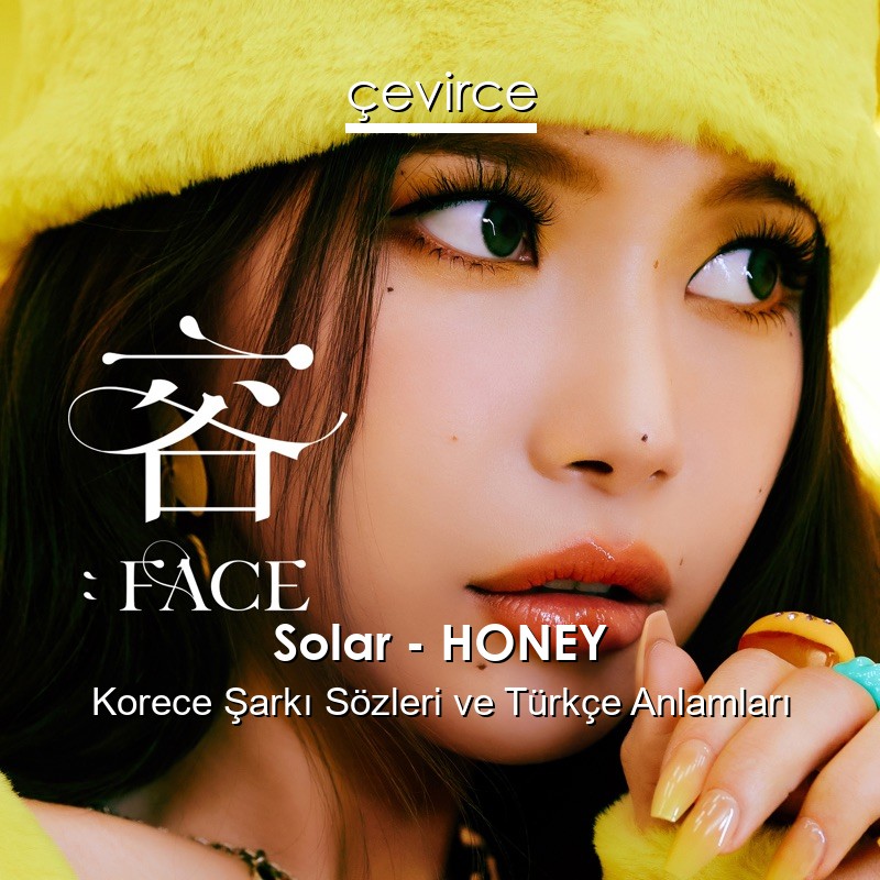 Solar – HONEY Korece Şarkı Sözleri Türkçe Anlamları