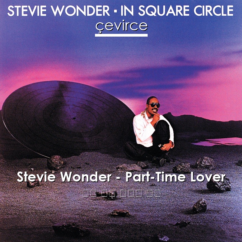 Stevie Wonder – Part-Time Lover 英語 歌詞 中國人 翻譯