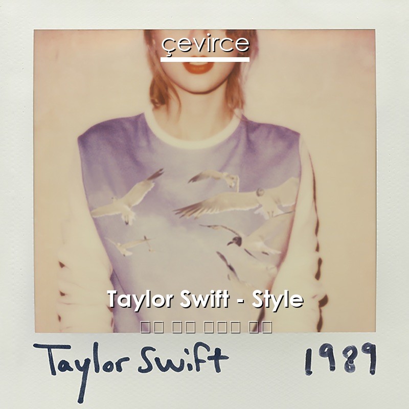 Taylor Swift – Style 英語 歌詞 中國人 翻譯