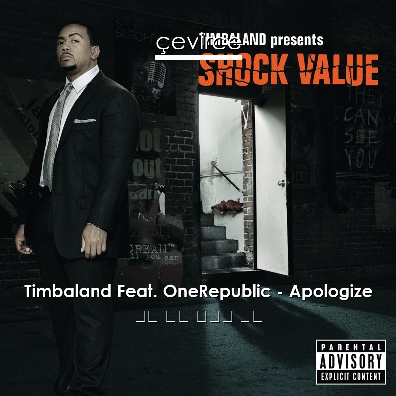 Timbaland Feat. OneRepublic – Apologize 英語 歌詞 中國人 翻譯