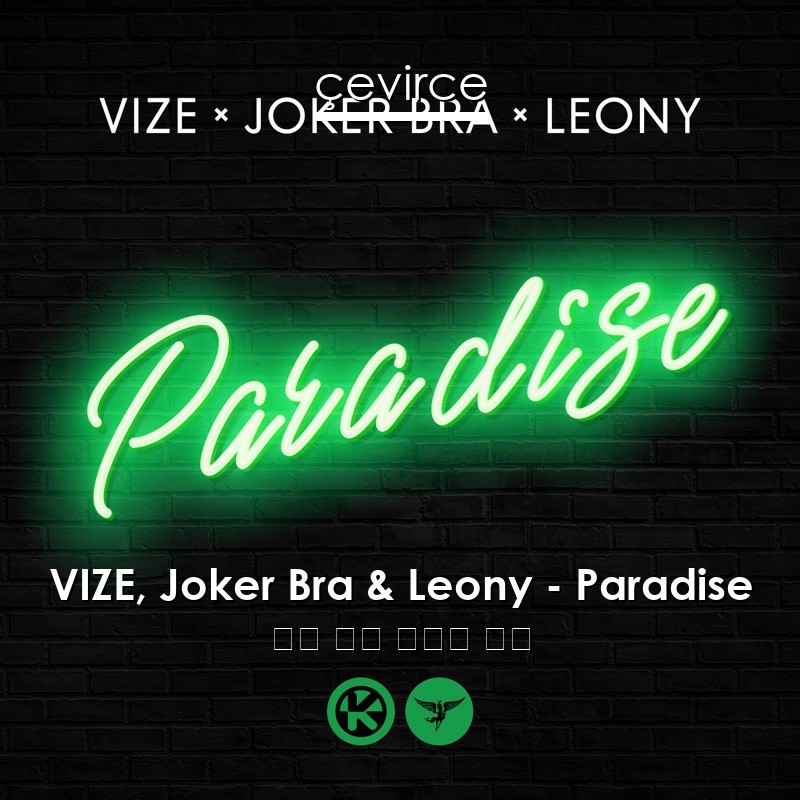 VIZE, Joker Bra & Leony – Paradise 英語 歌詞 中國人 翻譯