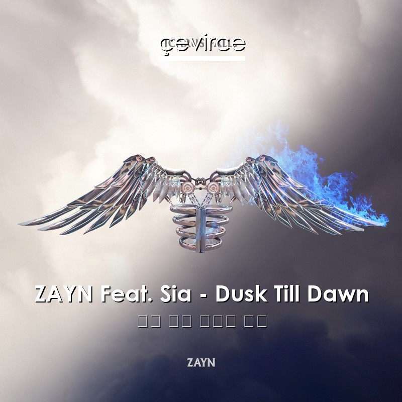 ZAYN Feat. Sia – Dusk Till Dawn 英語 歌詞 中國人 翻譯