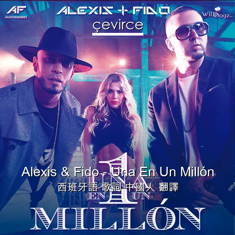 Alexis & Fido – Una En Un Millón 西班牙語 歌詞 中國人 翻譯