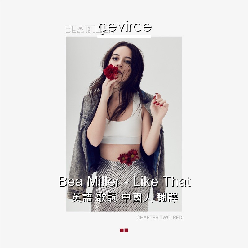 Bea Miller – Like That 英語 歌詞 中國人 翻譯