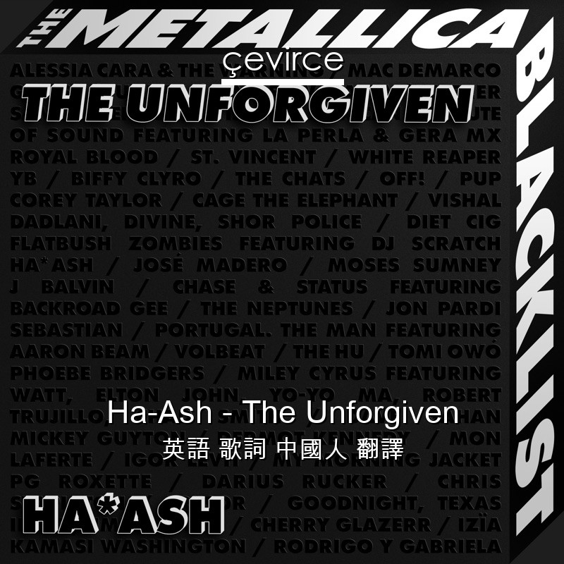 Ha-Ash – The Unforgiven 英語 歌詞 中國人 翻譯