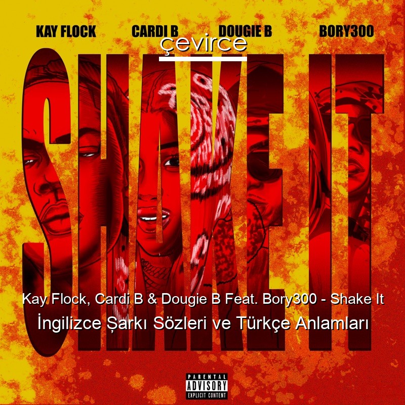 Kay Flock, Cardi B & Dougie B Feat. Bory300 – Shake It İngilizce Şarkı Sözleri Türkçe Anlamları