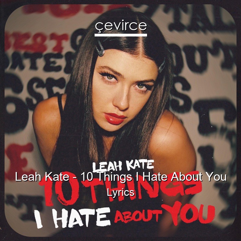 Leah Kate – 10 Things I Hate About You Lyrics