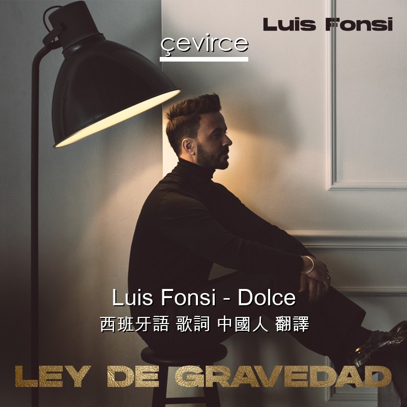 Luis Fonsi – Dolce 西班牙語 歌詞 中國人 翻譯