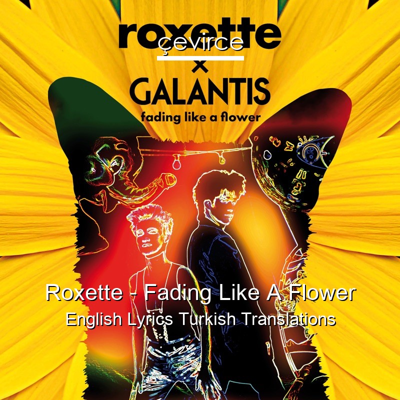 Roxette – Fading Like A Flower English Lyrics Turkish Translations