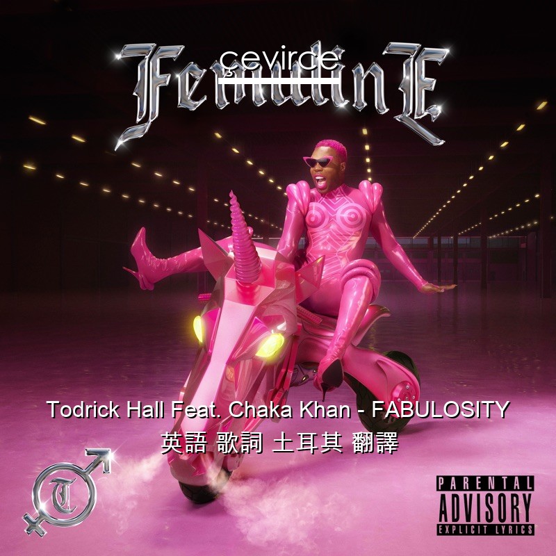 Todrick Hall Feat. Chaka Khan – FABULOSITY 英語 歌詞 土耳其 翻譯