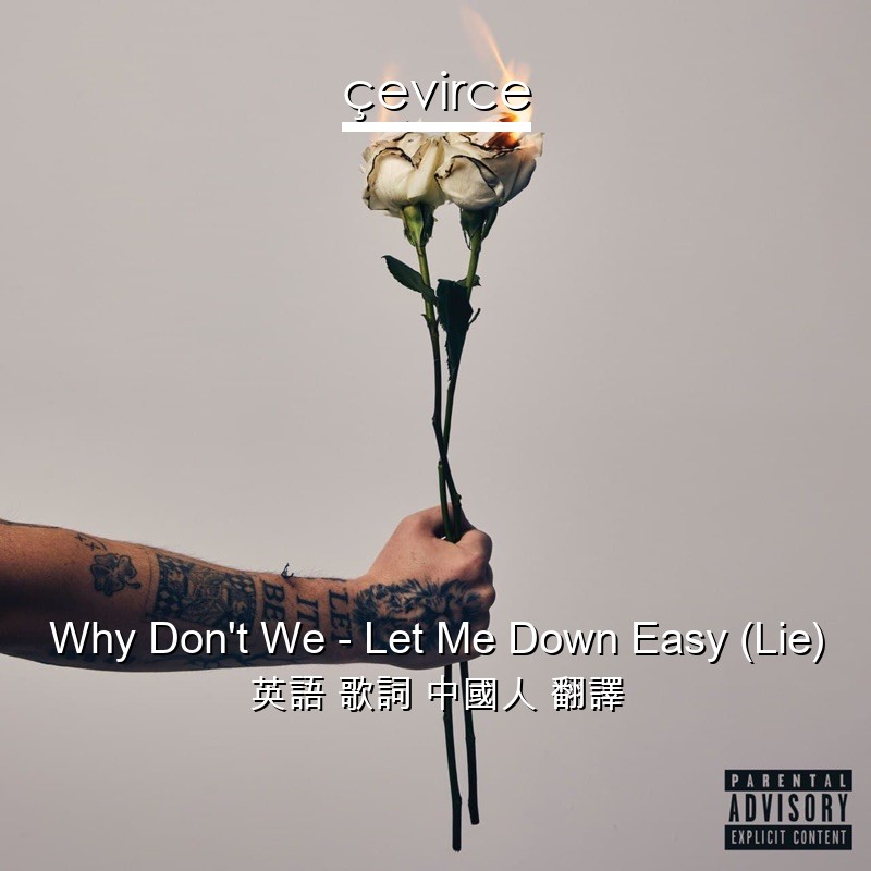 Why Don’t We – Let Me Down Easy (Lie) 英語 歌詞 中國人 翻譯