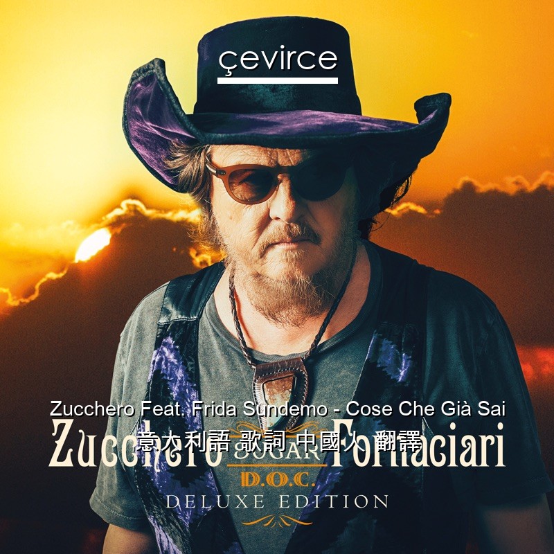 Zucchero Feat. Frida Sundemo – Cose Che Già Sai 意大利語 歌詞 中國人 翻譯