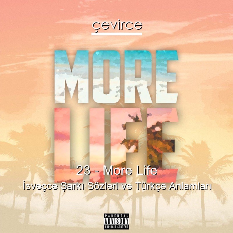 23 – More Life İsveçce Şarkı Sözleri Türkçe Anlamları