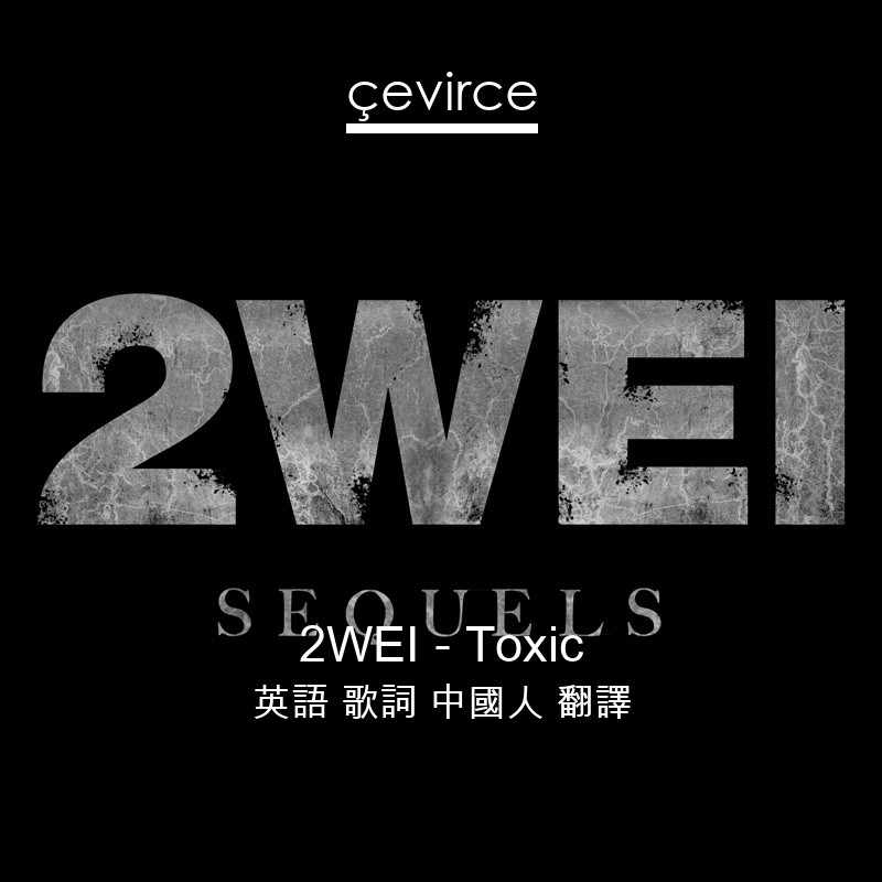 2WEI – Toxic 英語 歌詞 中國人 翻譯