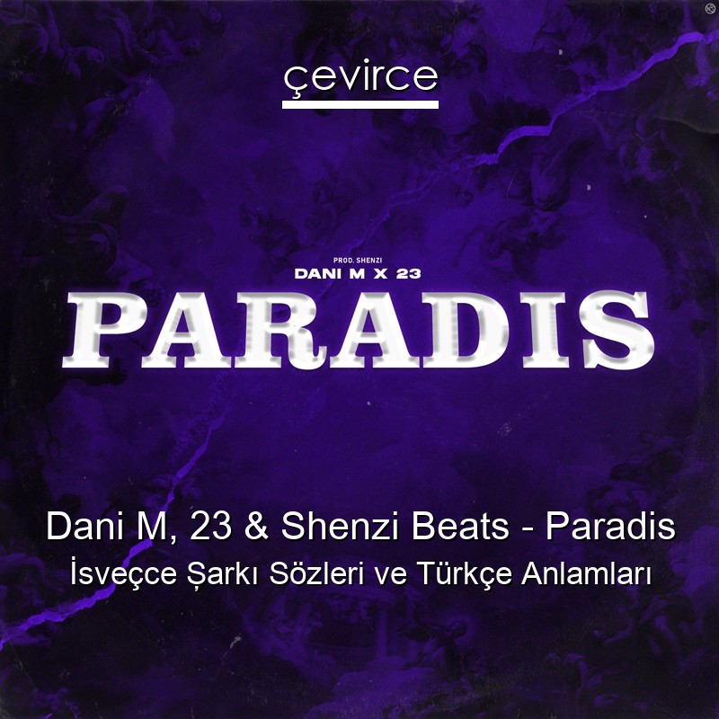 Dani M, 23 & Shenzi Beats – Paradis İsveçce Şarkı Sözleri Türkçe Anlamları