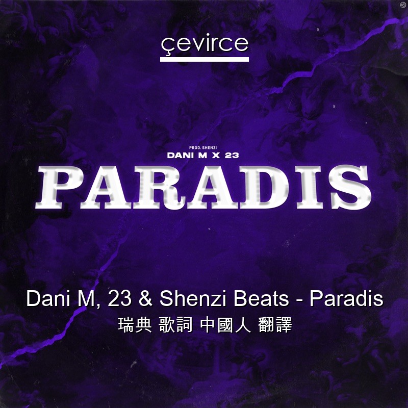 Dani M, 23 & Shenzi Beats – Paradis 瑞典 歌詞 中國人 翻譯