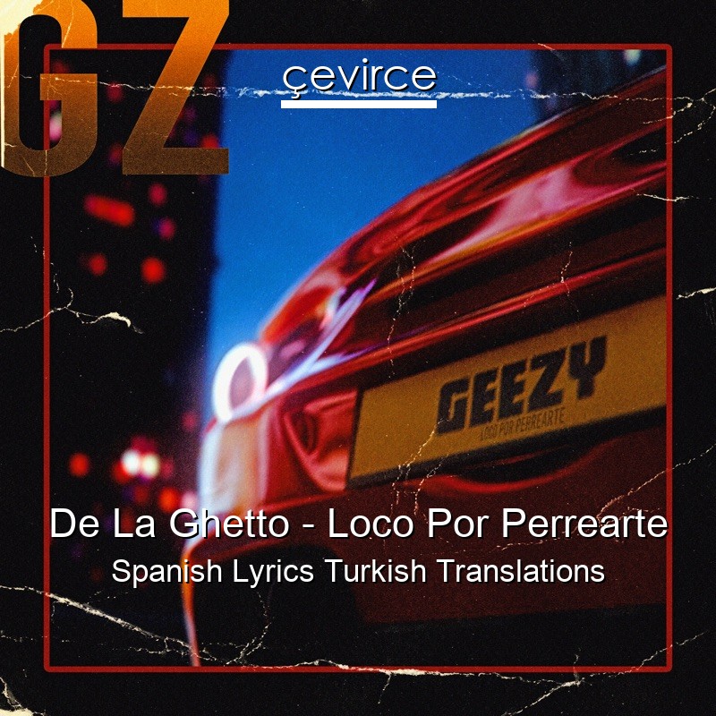 De La Ghetto – Loco Por Perrearte Spanish Lyrics Turkish Translations