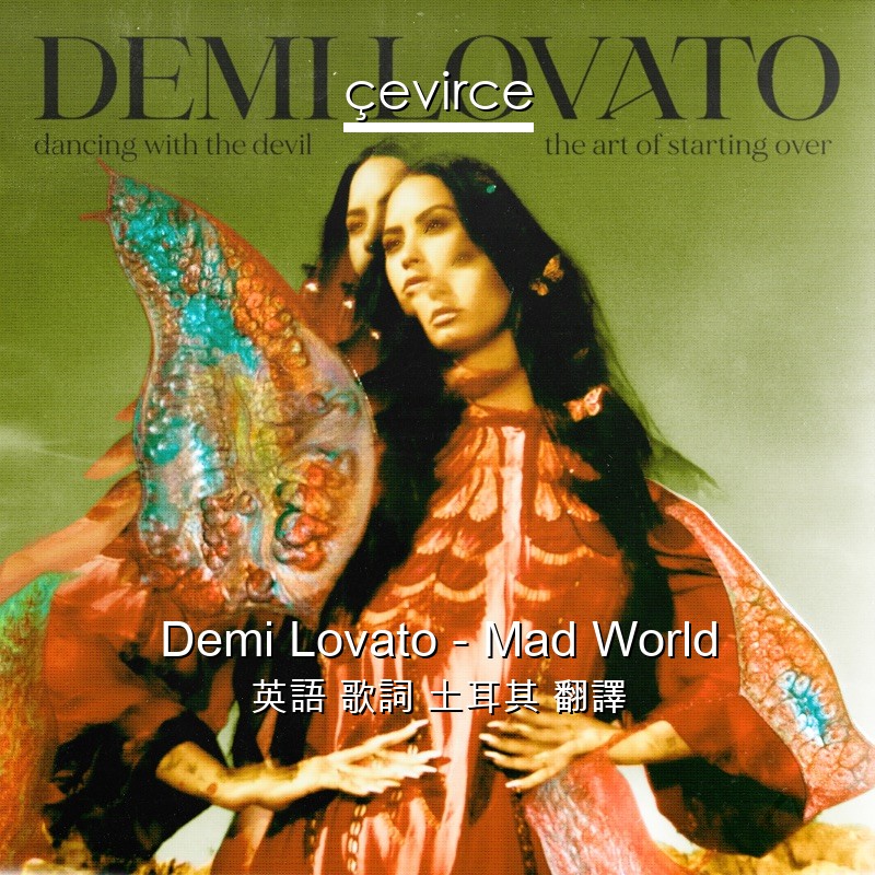 Demi Lovato – Mad World 英語 歌詞 土耳其 翻譯