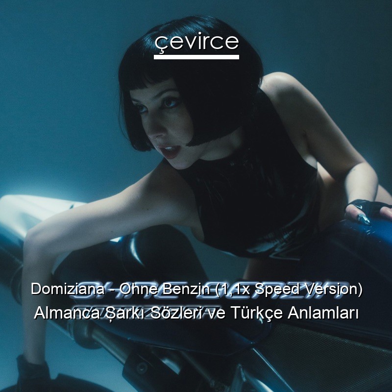 Domiziana – Ohne Benzin (1,1x Speed Version) Almanca Şarkı Sözleri Türkçe Anlamları