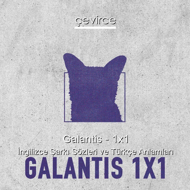 Galantis – 1×1 İngilizce Şarkı Sözleri Türkçe Anlamları