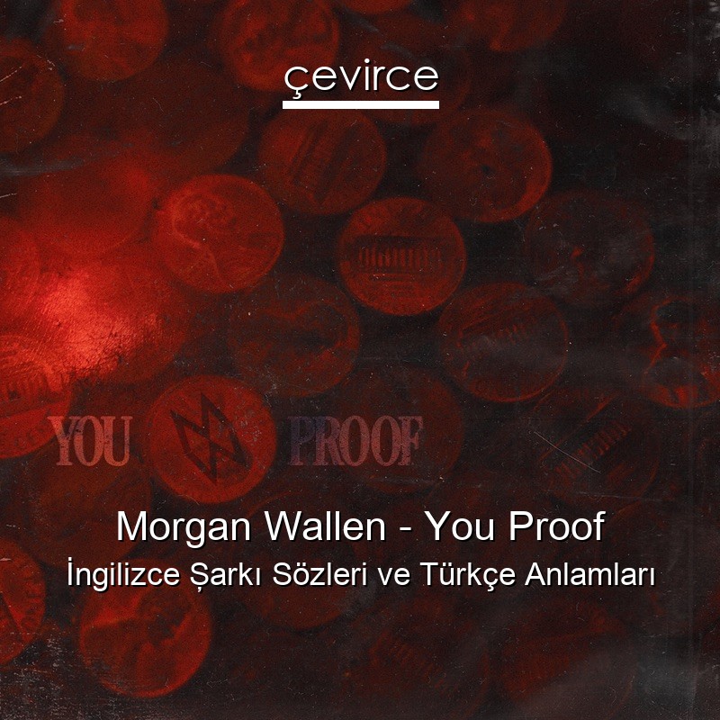 Morgan Wallen – You Proof İngilizce Şarkı Sözleri Türkçe Anlamları