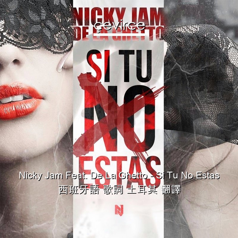 Nicky Jam Feat. De La Ghetto – Si Tu No Estas 西班牙語 歌詞 土耳其 翻譯