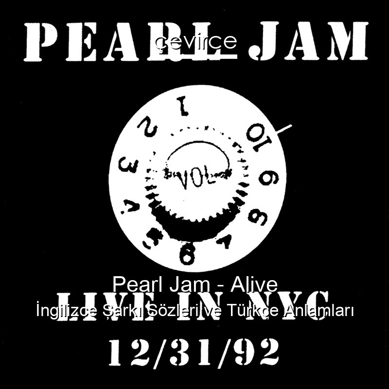 Pearl Jam – Alive İngilizce Şarkı Sözleri Türkçe Anlamları